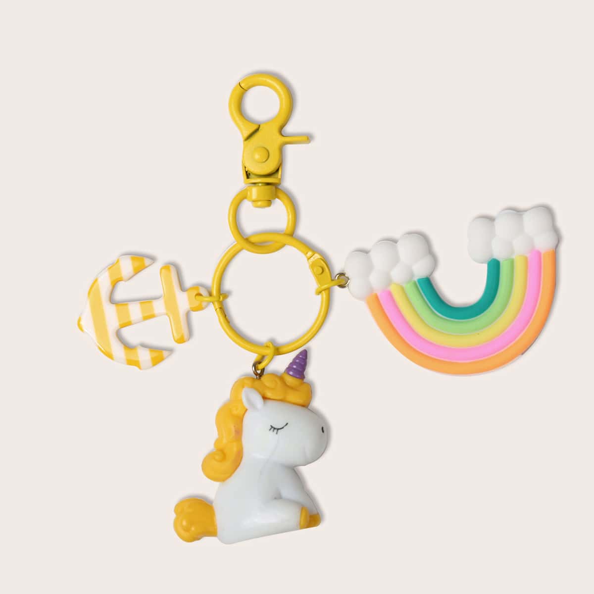 

Unicorn & Rainbow Bag Charm, Multicolor