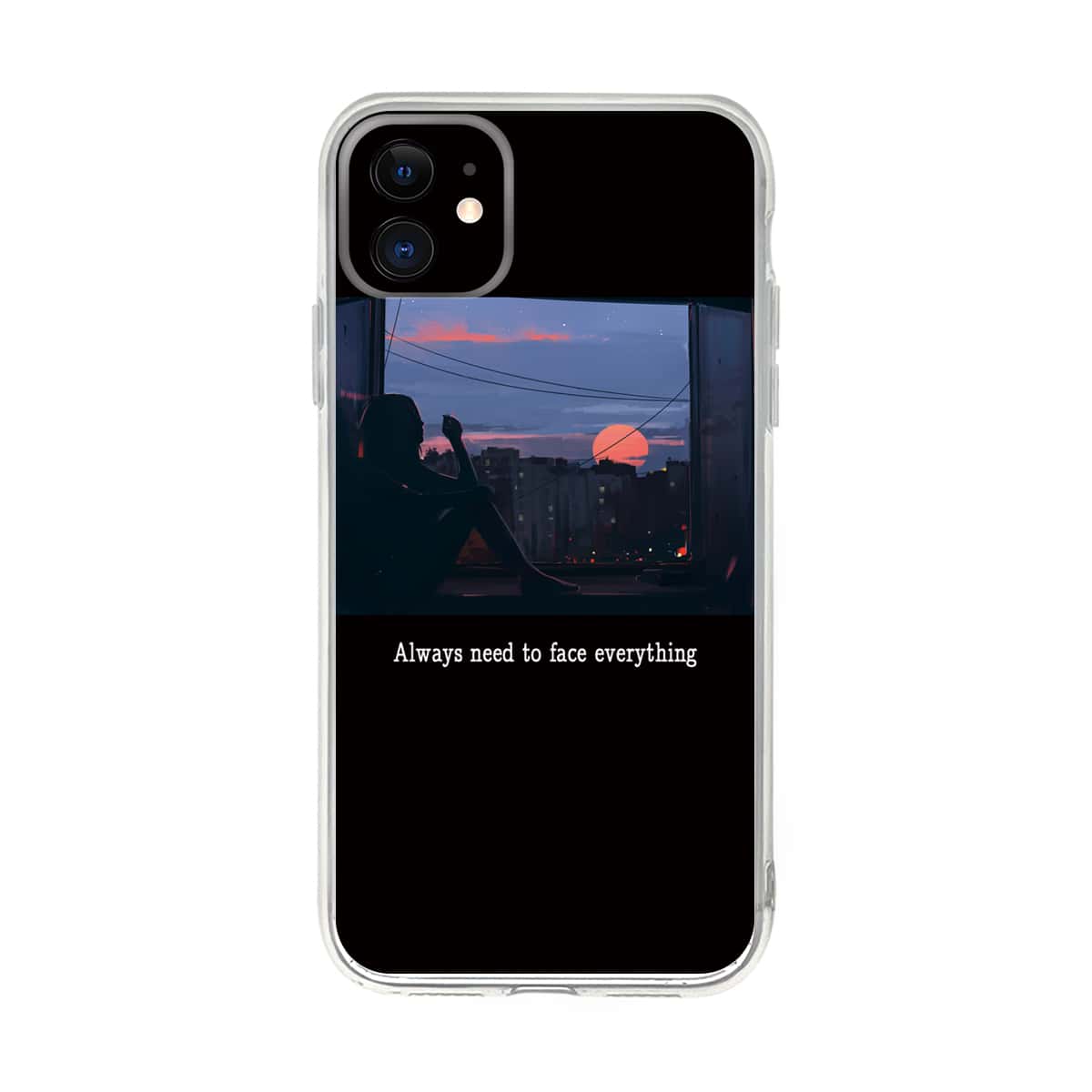 

Landscape & Letter Graphic iPhone Case, Multicolor