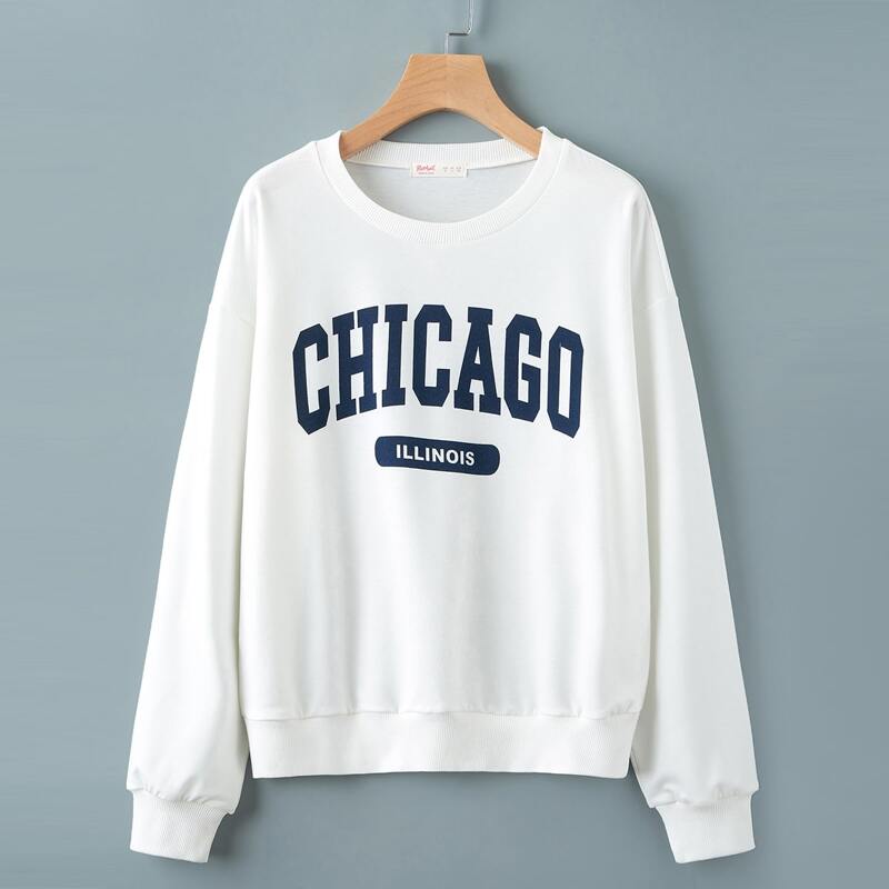 

Letter Graphic Sweatshirt, White