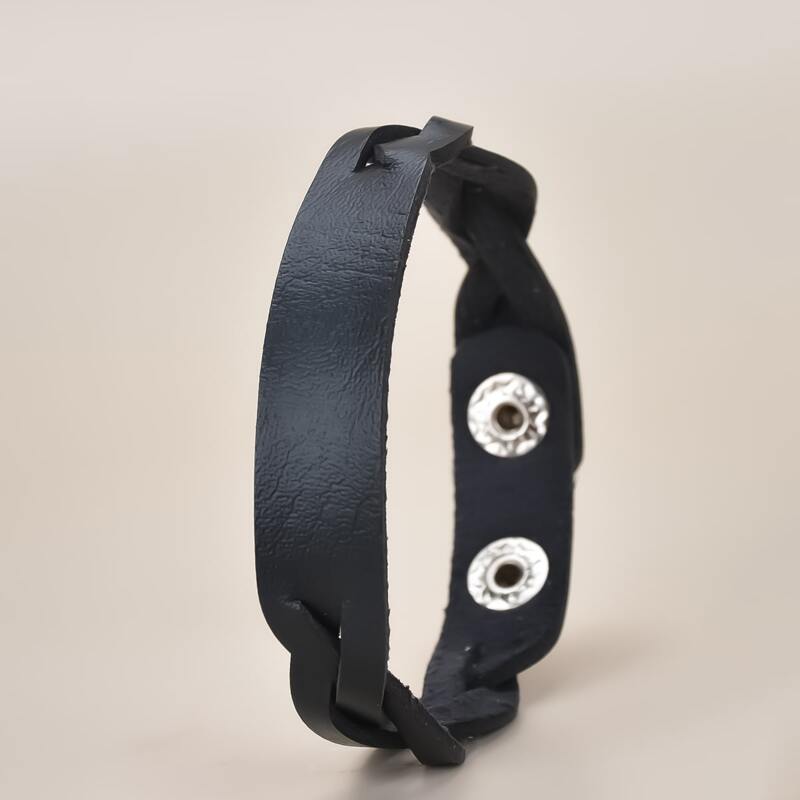 

Braided PU Bracelet, Black