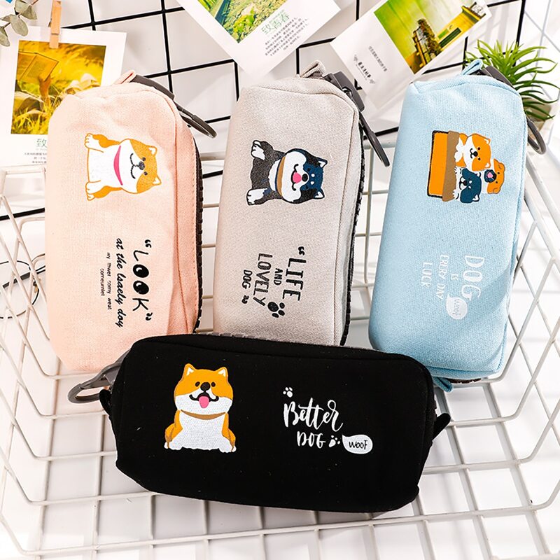 

1pc Cartoon Graphic Random Pencil Bag, Multicolor