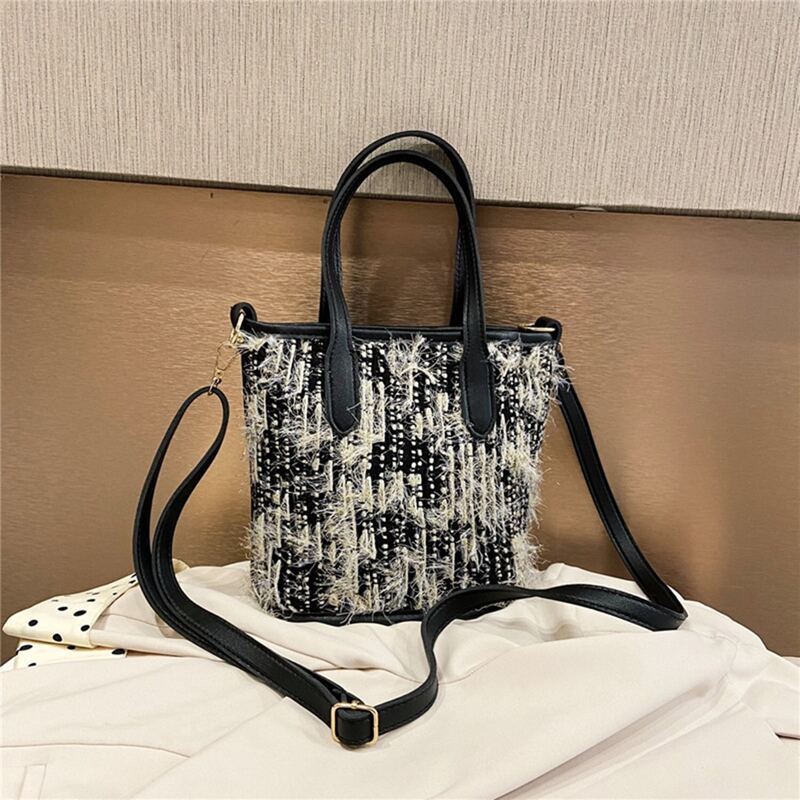 

Tassel Satchel Bag, Black