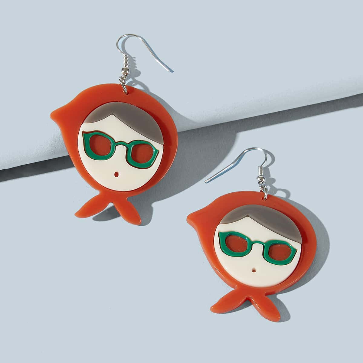 

Cartoon Figure Drop Earrings, Multicolor