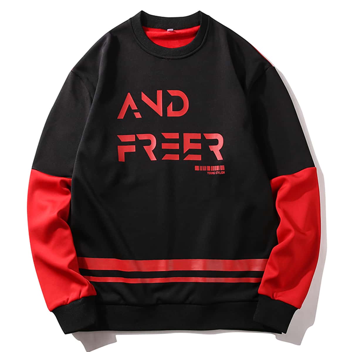 

Guys Letter Graphic Sweatshirt, Black