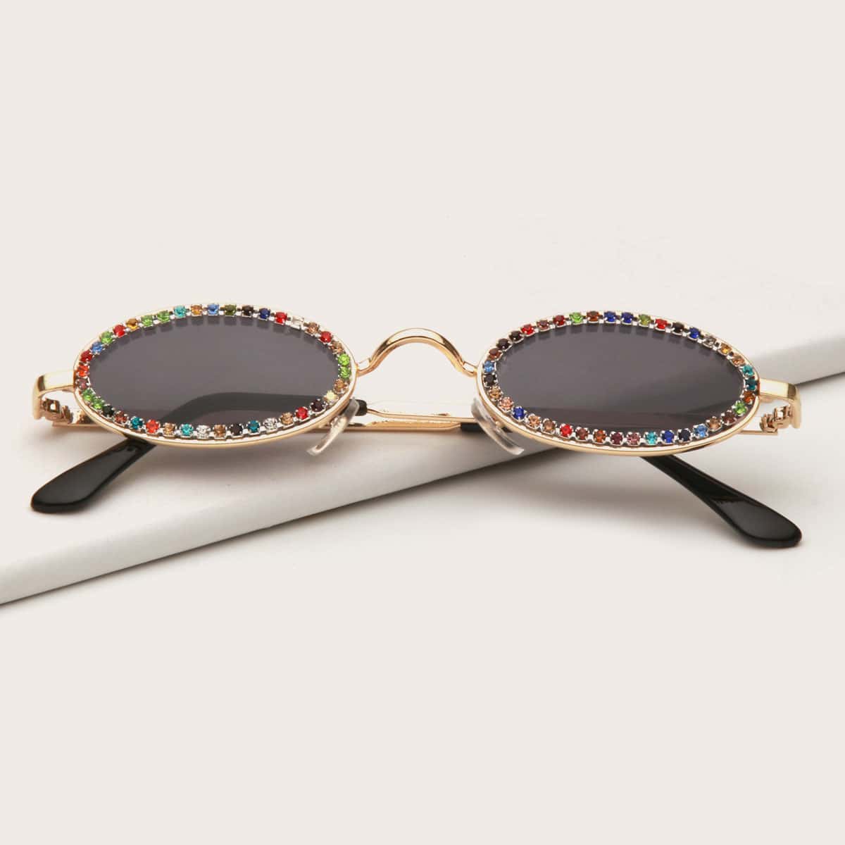 

Rhinestone Decor Sunglasses