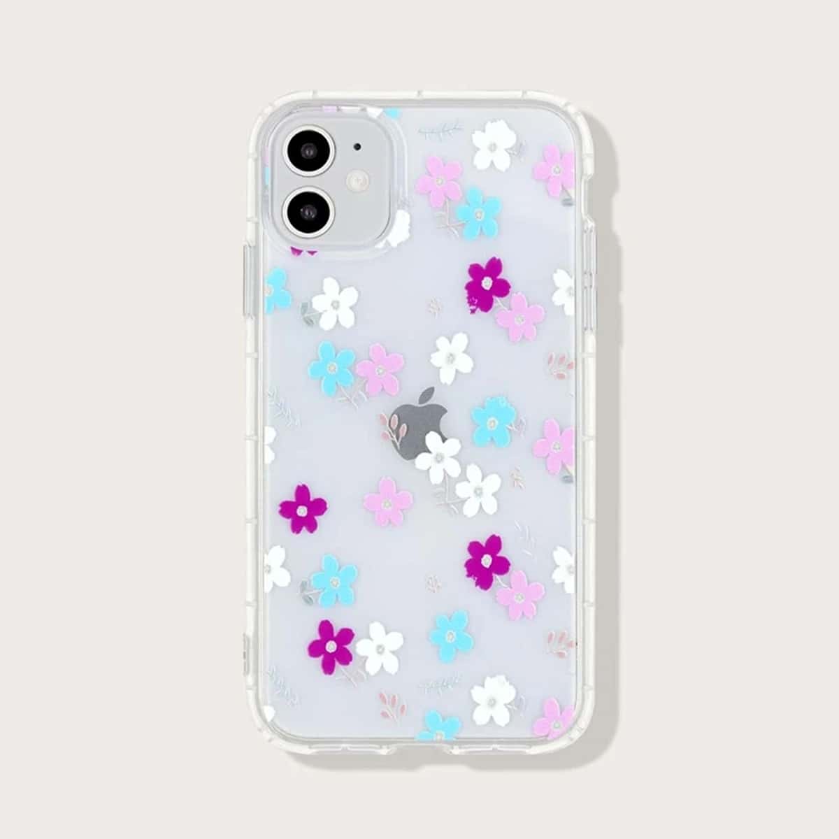

Floral Clear iPhone Case