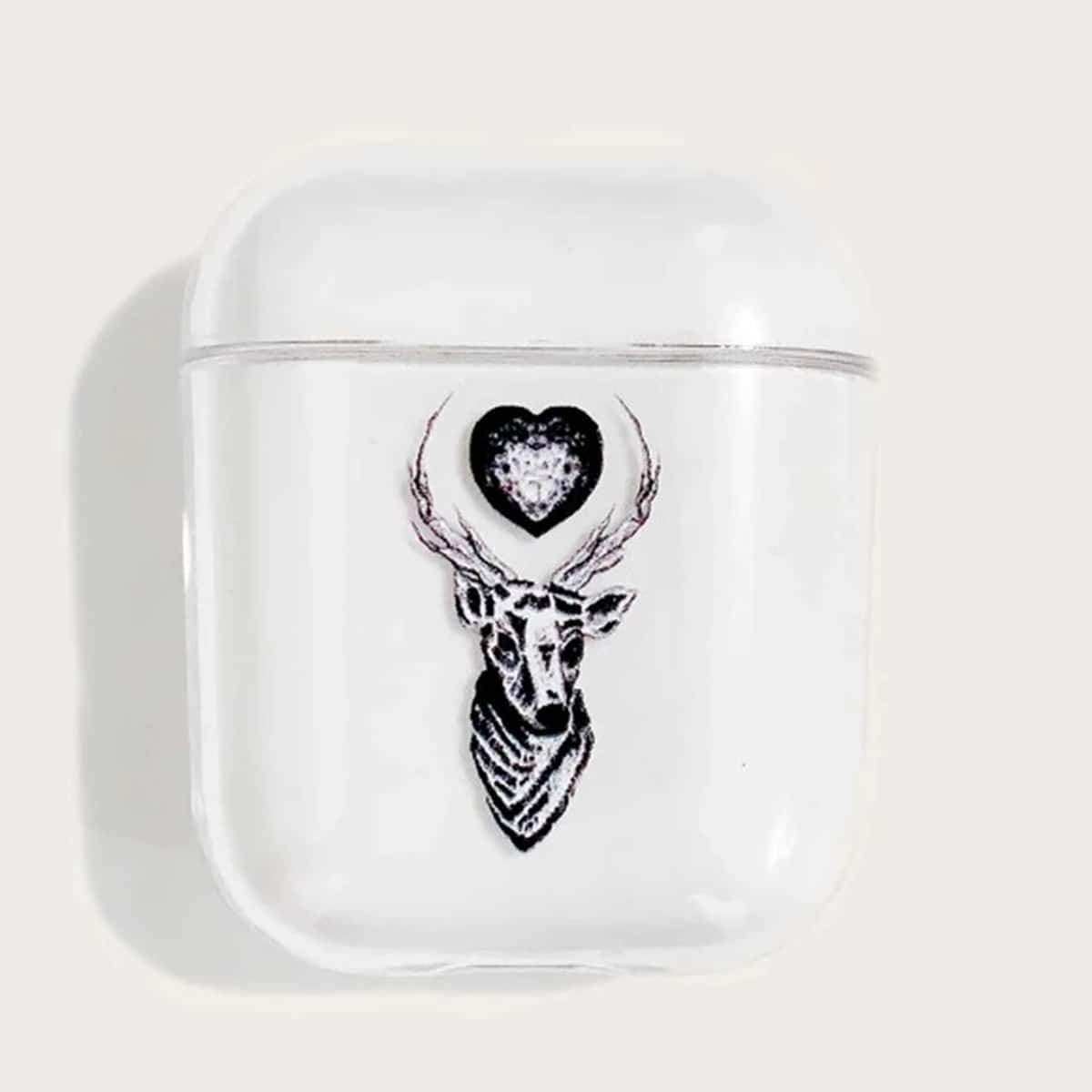 

Deer Print Clear AirPods Case