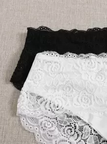Snug Zone 2 paquets Ensemble de lingerie en dentelle sexy grande taille