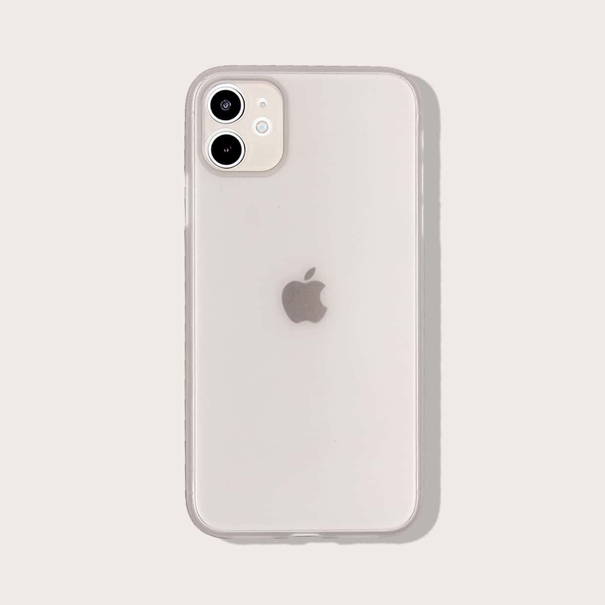 

Solid Frosted iPhone Case, Grey