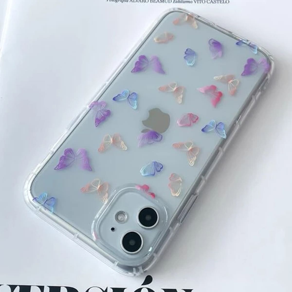 

Butterfly Clear iPhone Case, Multicolor