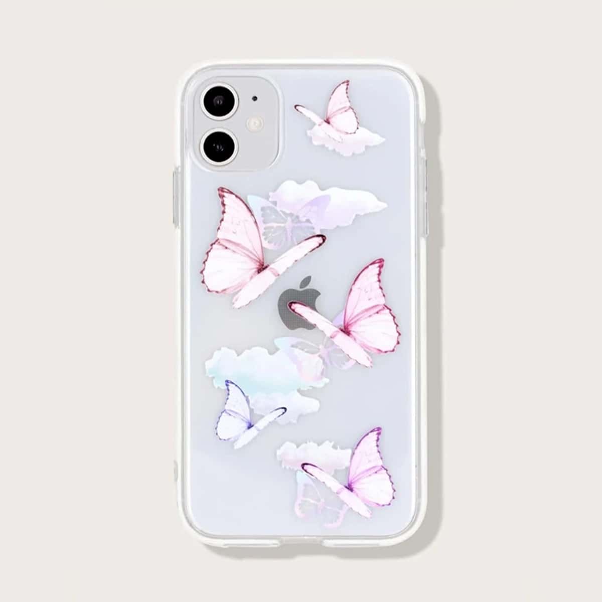 

Butterfly Clear iPhone Case, Multicolor