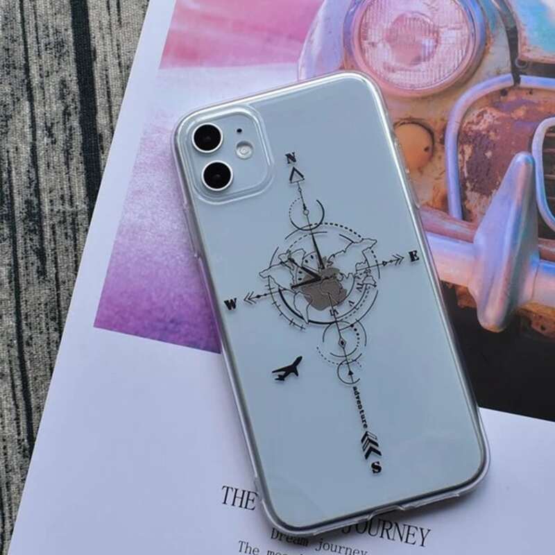 

Map Print Clear iPhone Case