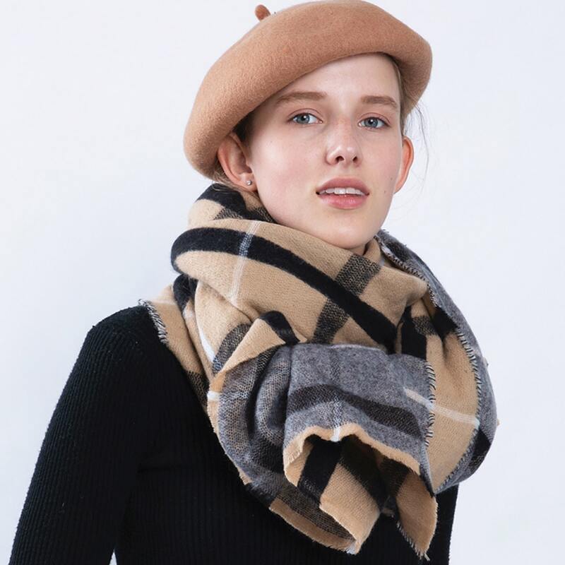 

Plaid Pattern Scarf, Multicolor