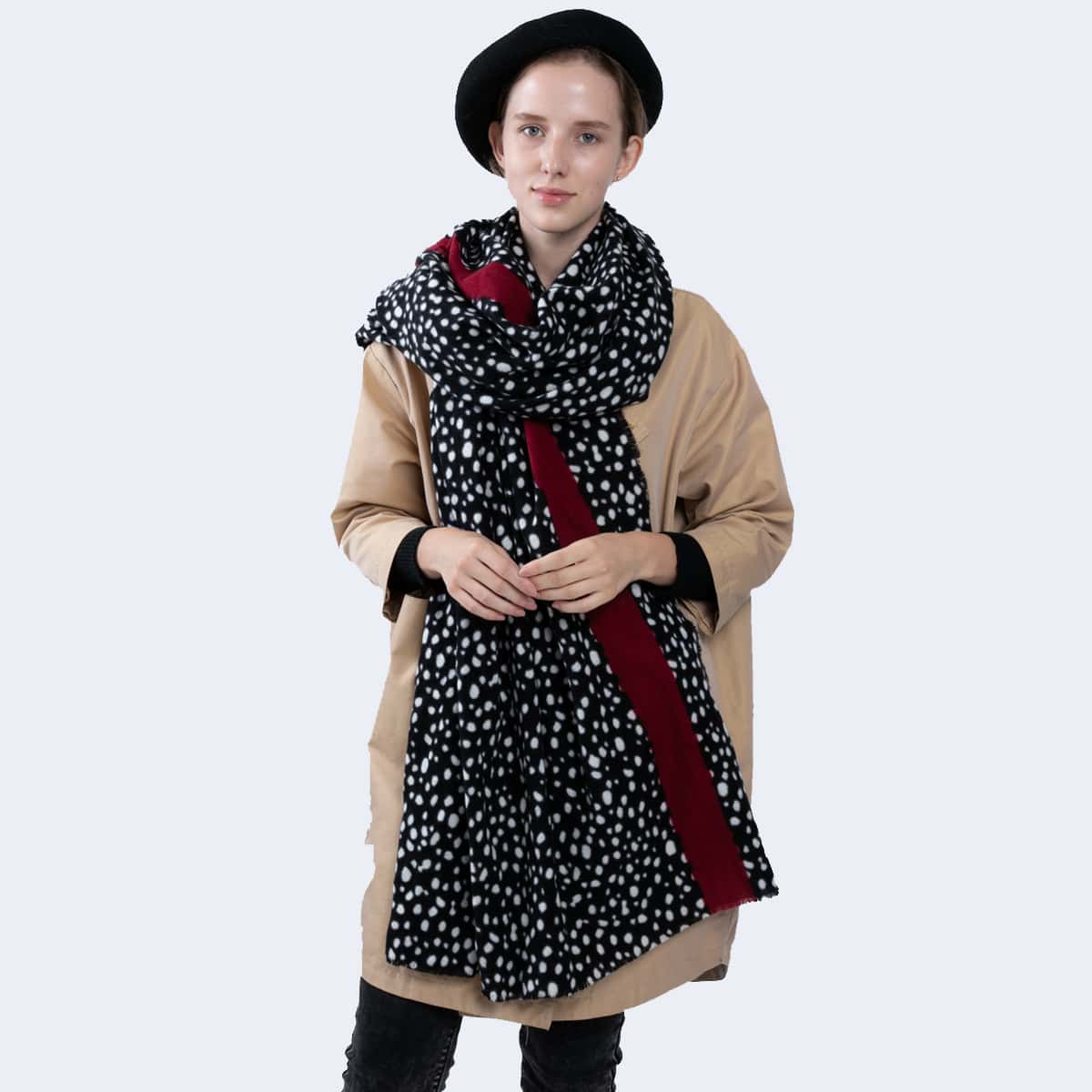 

Dalmatian Print Scarf, Multicolor