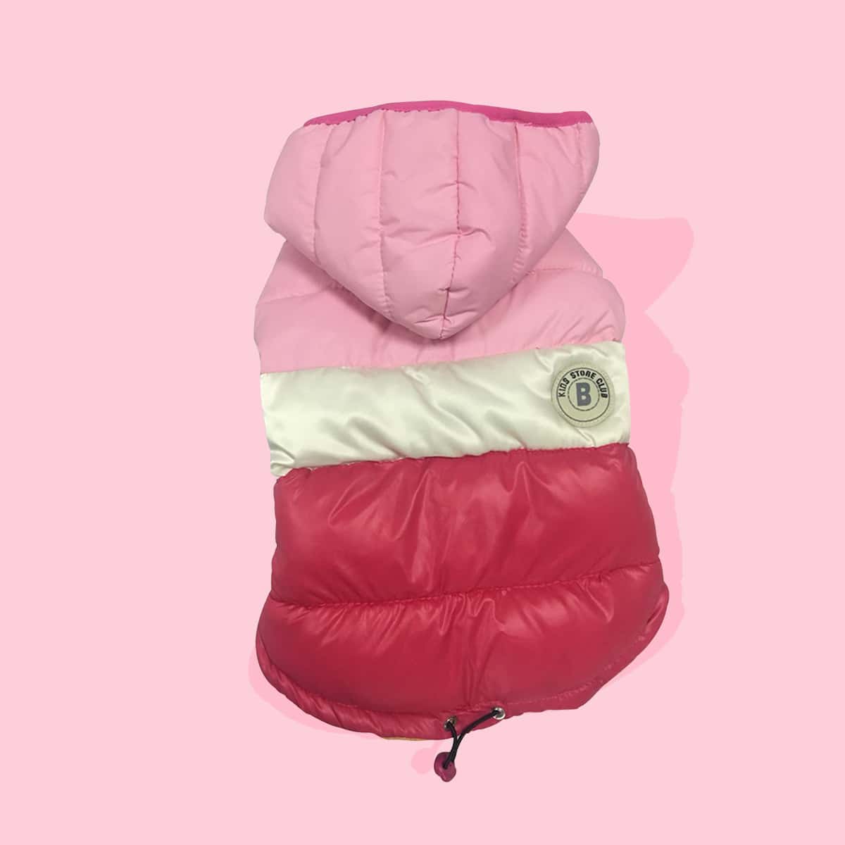 

Colorblock Hooded Dog Coat, Multicolor
