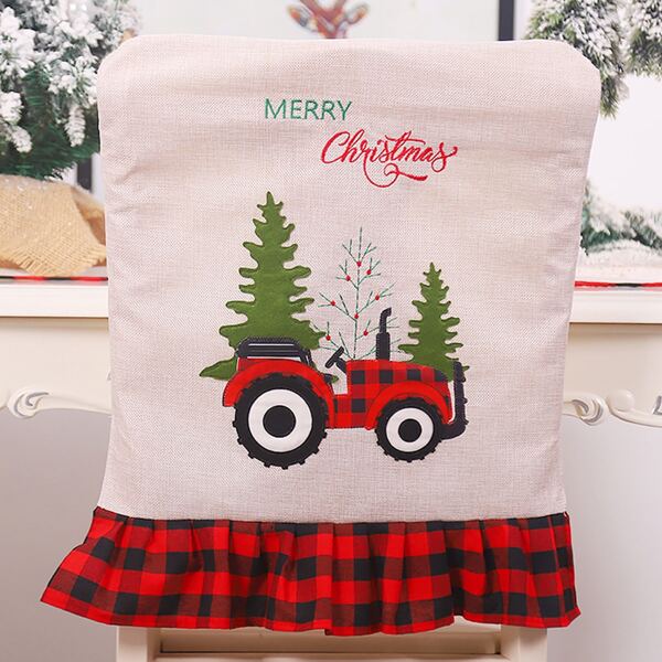 

Christmas Pattern Chair Cover, Multicolor