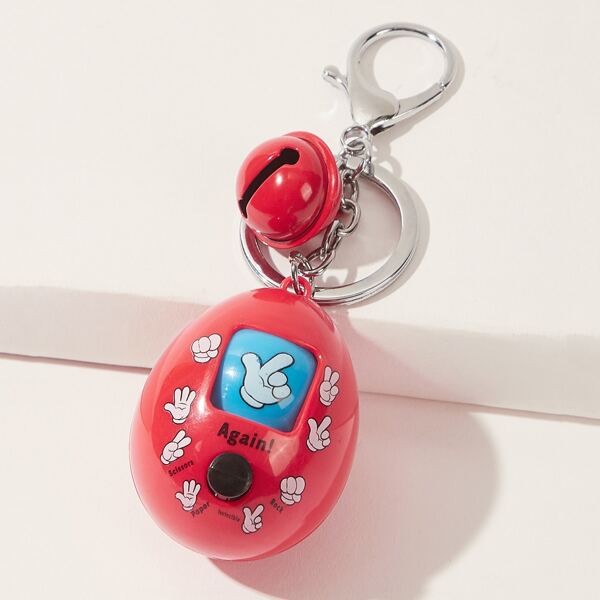 

Bell Charm Keychain, Red