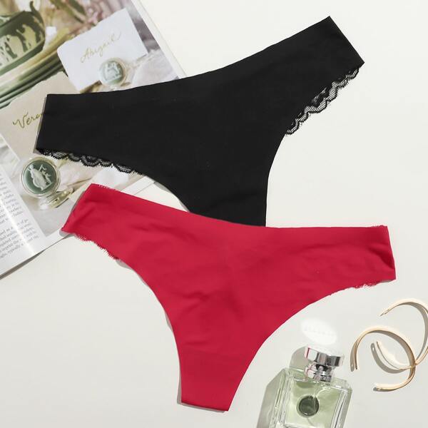 

2pack Floral Lace Panty Set, Multicolor