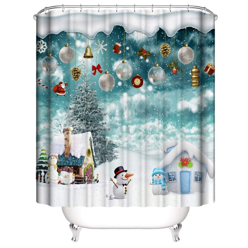 

Snowman Print Shower Curtain, Multicolor