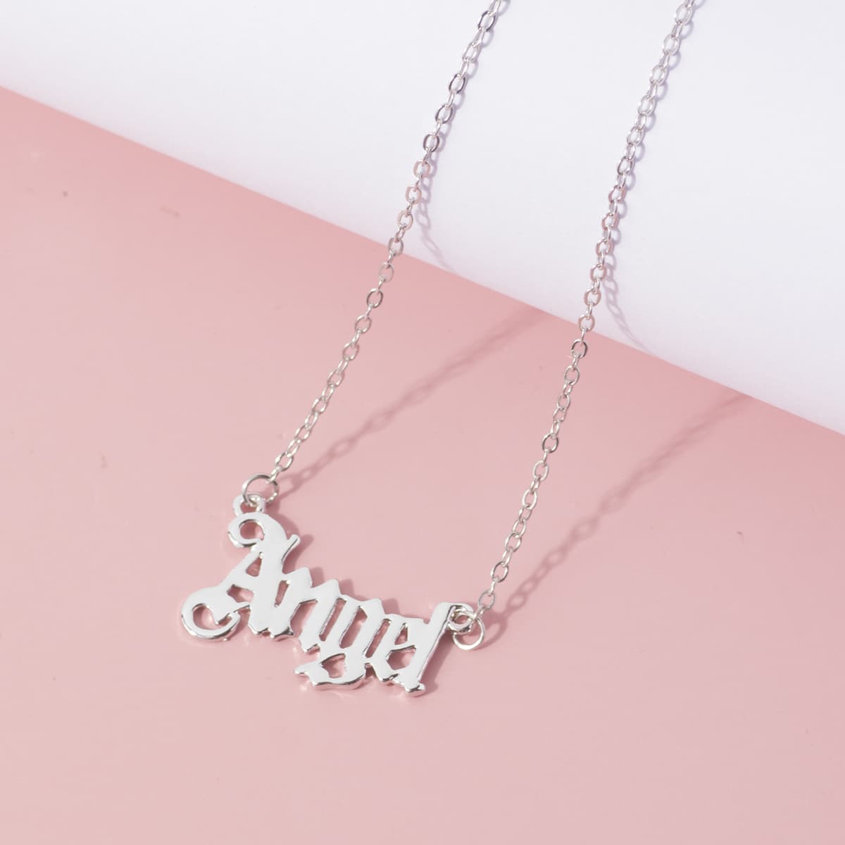 

Angel Pendant Necklace, Silver