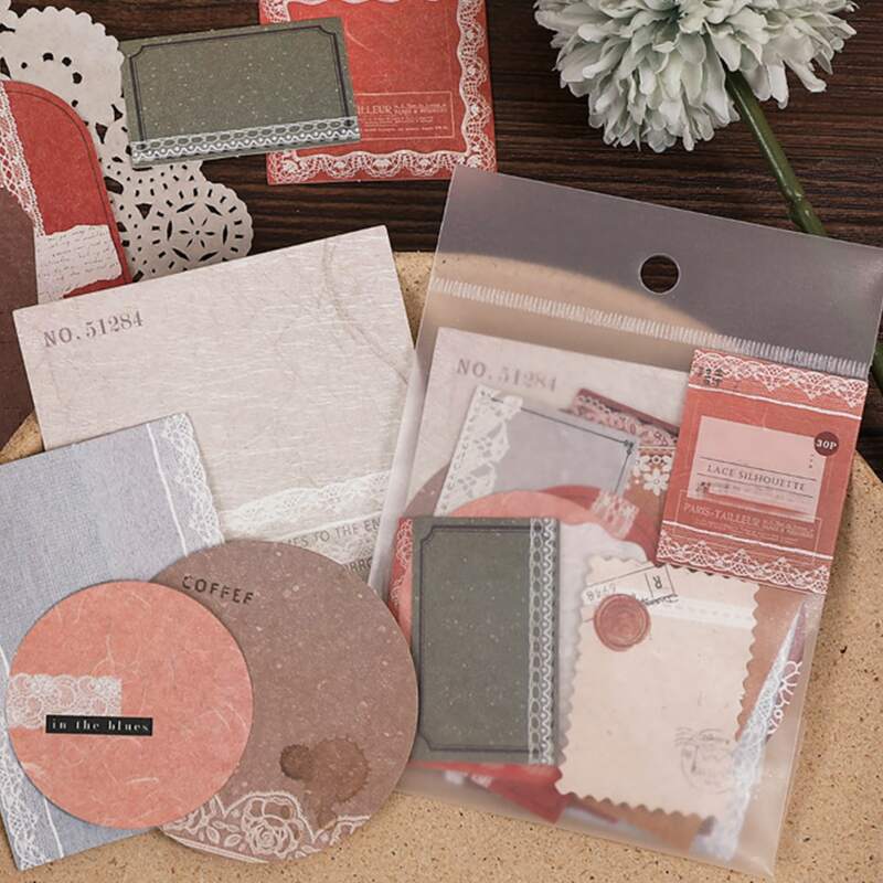 

30pcs Vintage Pattern Random Sticker, Multicolor