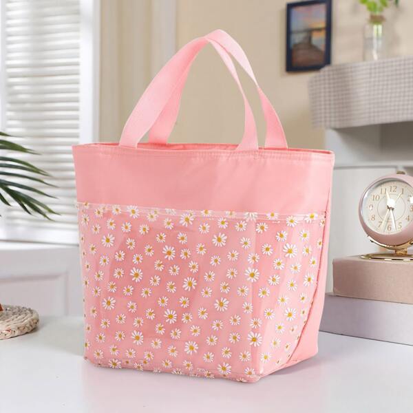 

Daisy Print Lunch Bag, Pink