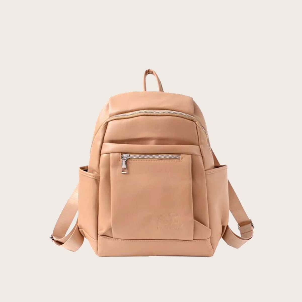 

Minimalist Zip Backpack, Khaki