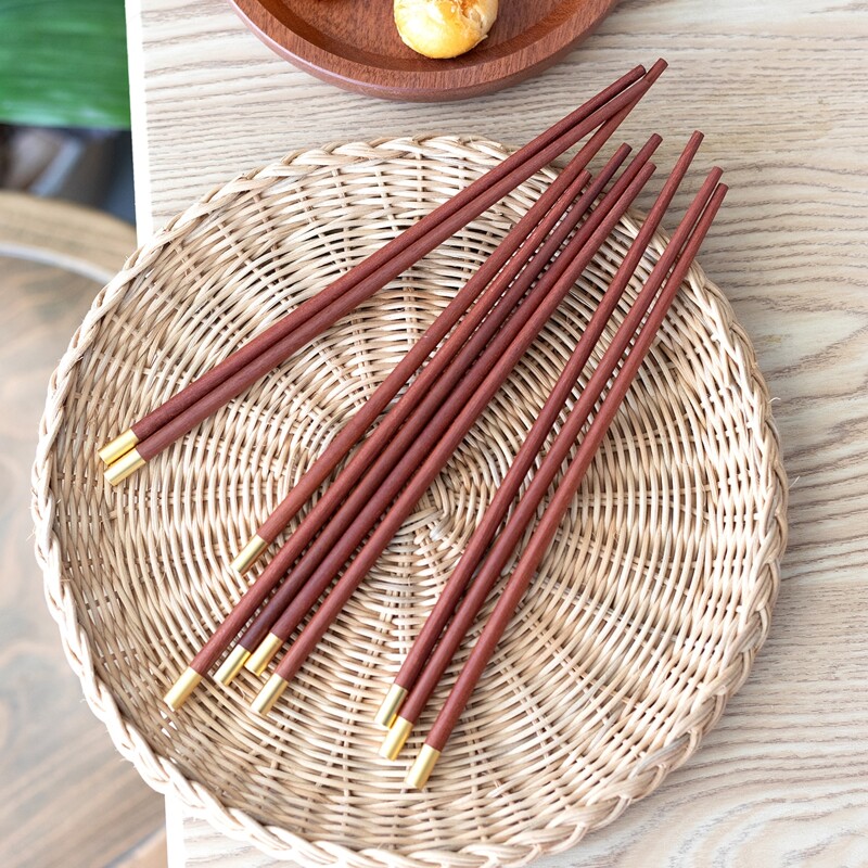 

5pairs Wooden Chopsticks, Brown