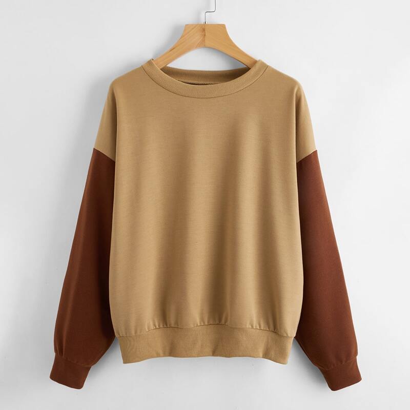 

Colorblock Oversized Sweatshirt, Multicolor