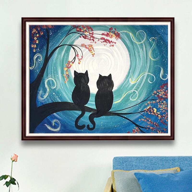 

Cat Print Diamond Painting, Multicolor