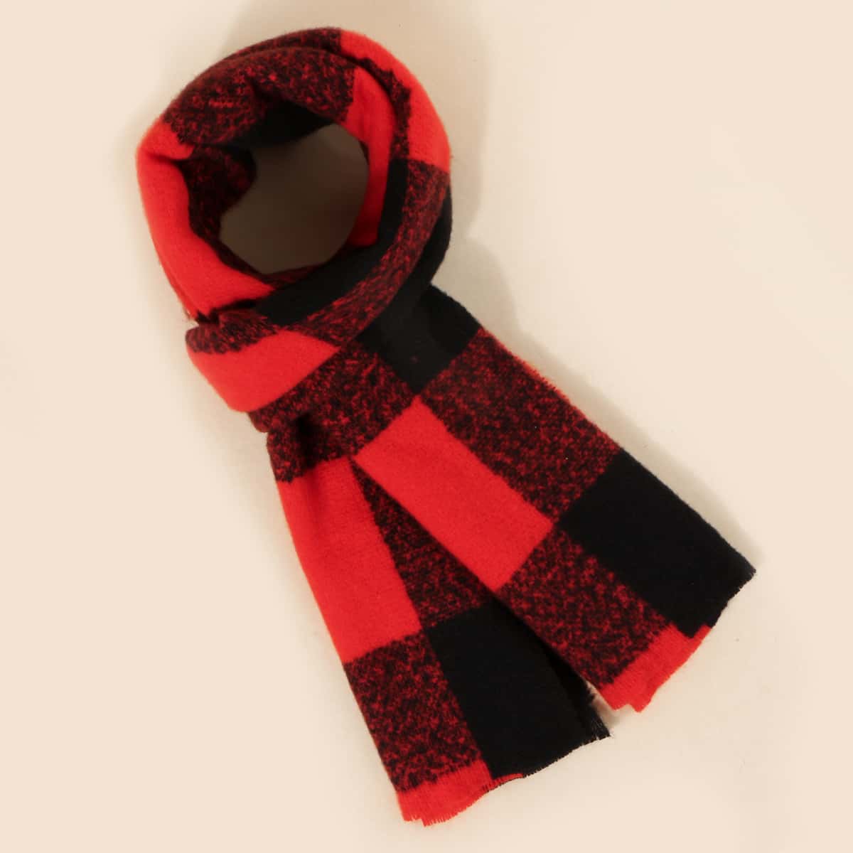 

Guys Plaid Pattern Scarf, Multicolor