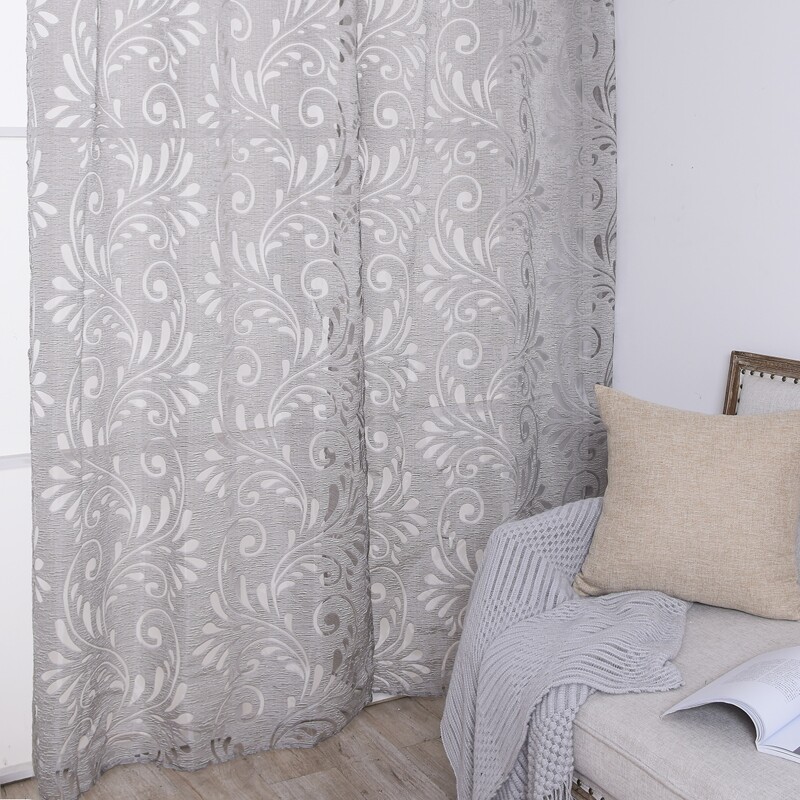 

Graphic Print Single Panel Curtain, Grey