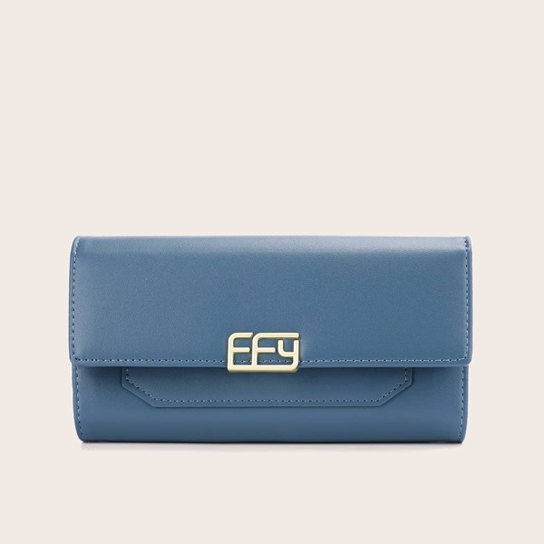 

Metal Decor Purse, Blue