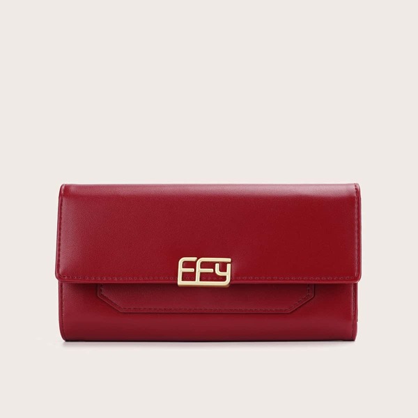 

Metal Decor Purse, Red