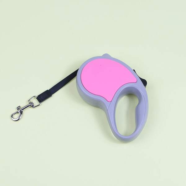 

Colorblock Retractable Dog Leash, Pink
