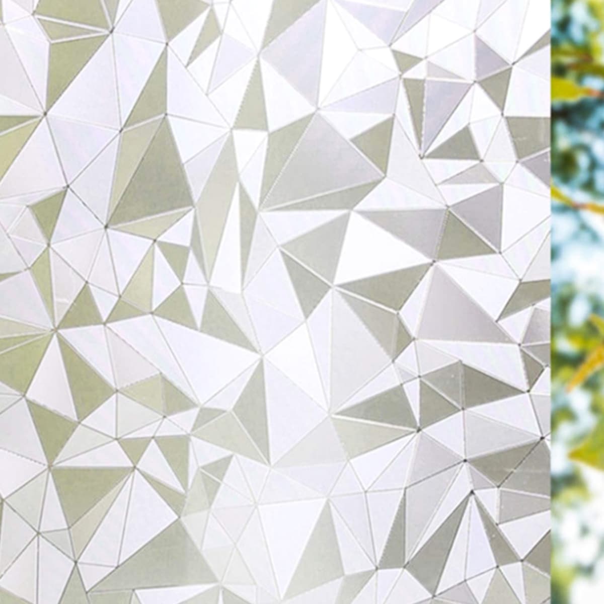 

1sheet Geometric Pattern Window Sticker, Grey