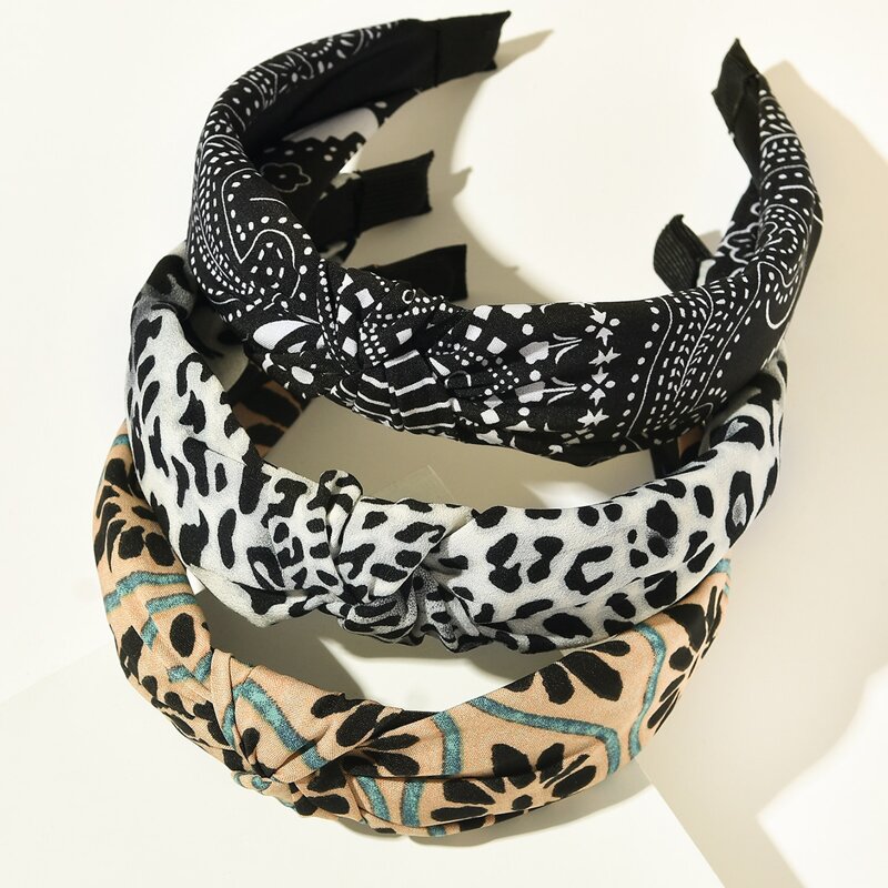 

3pcs Knot Hair Hoop, Multicolor