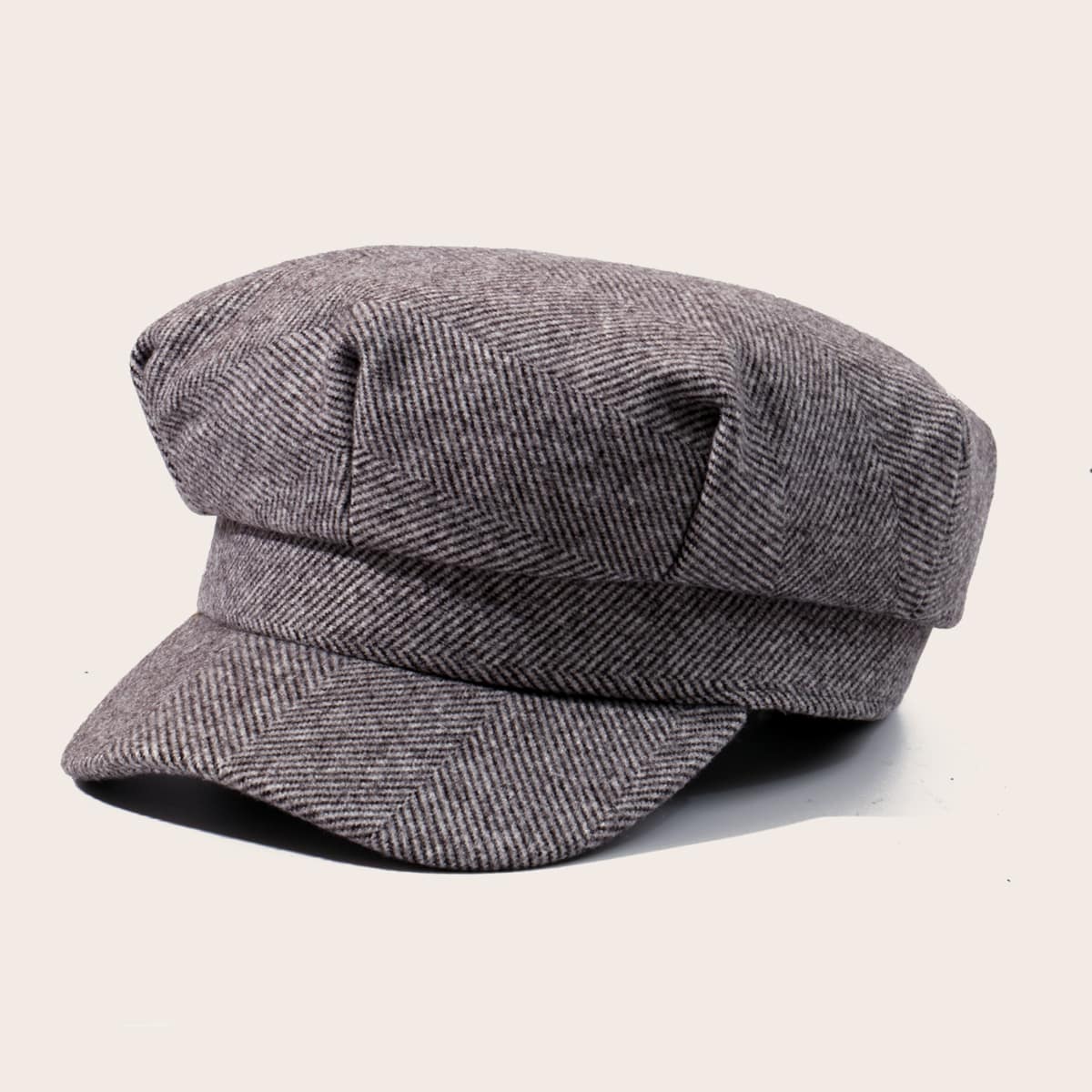 

Simple Baker Boy Cap, Grey