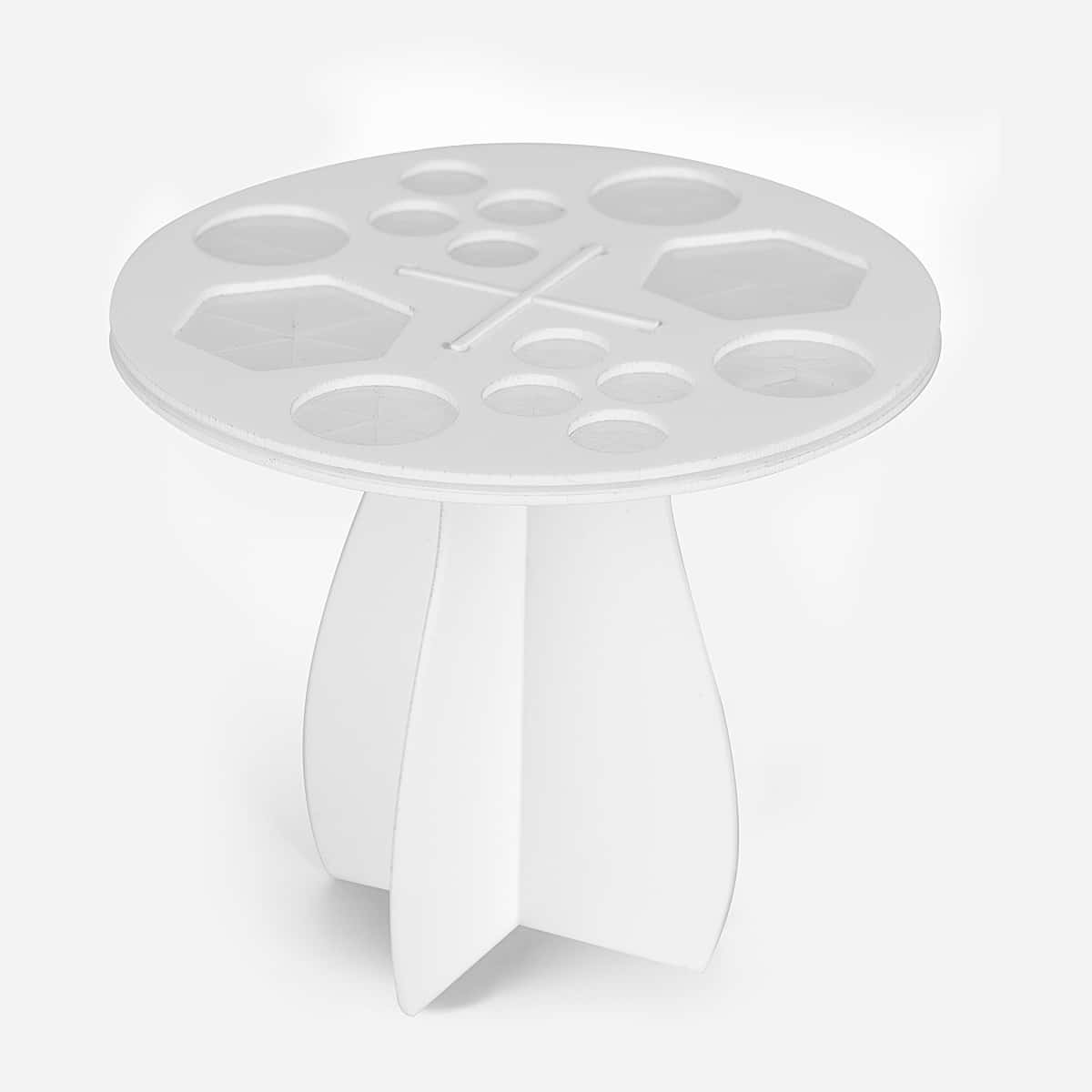 

14 Hole Makeup Brush Drying Rack, White