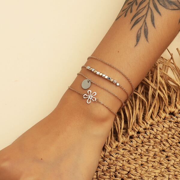 

Disc Charm Layered Bracelet, Gold