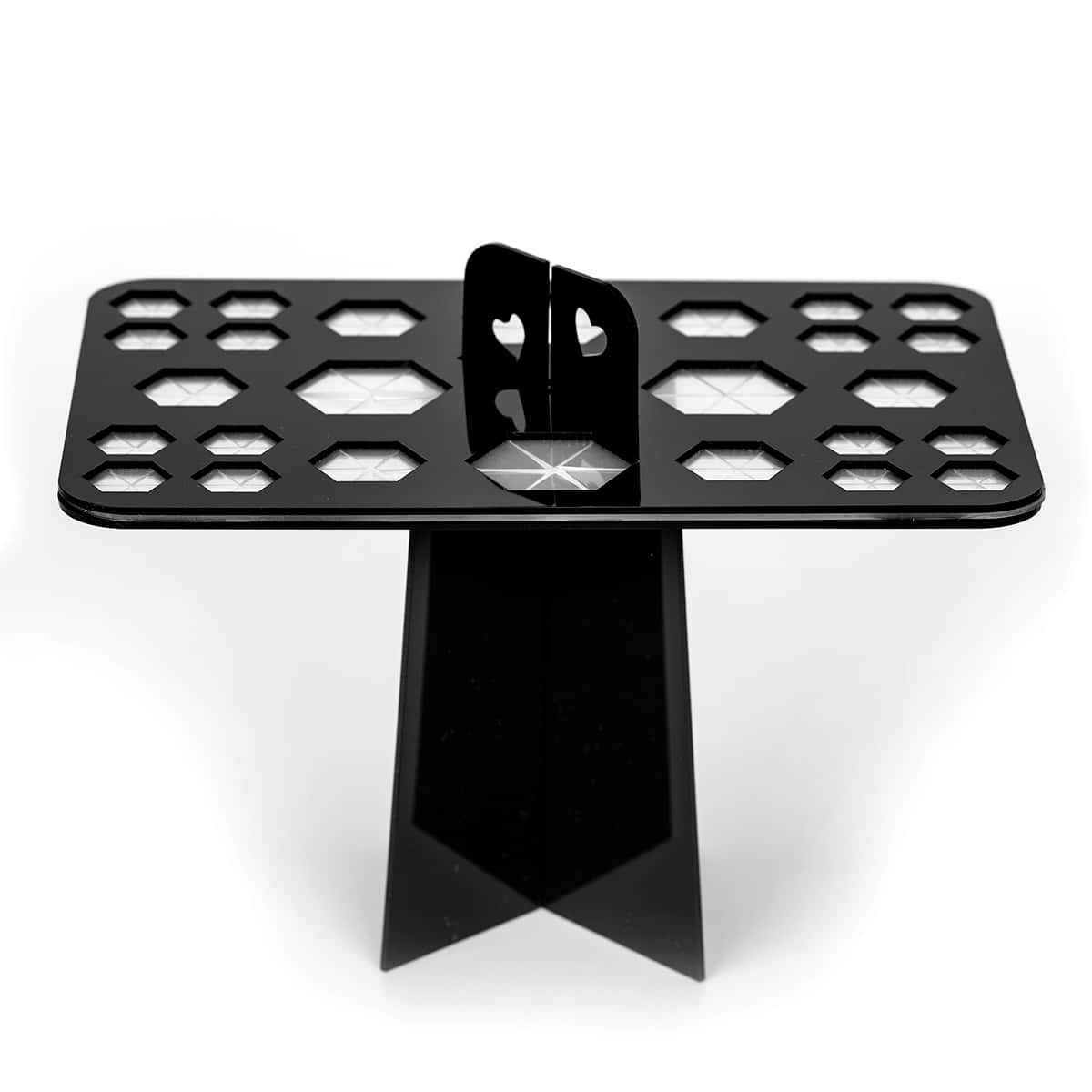 

26 Hole Makeup Brush Drying Rack, Black