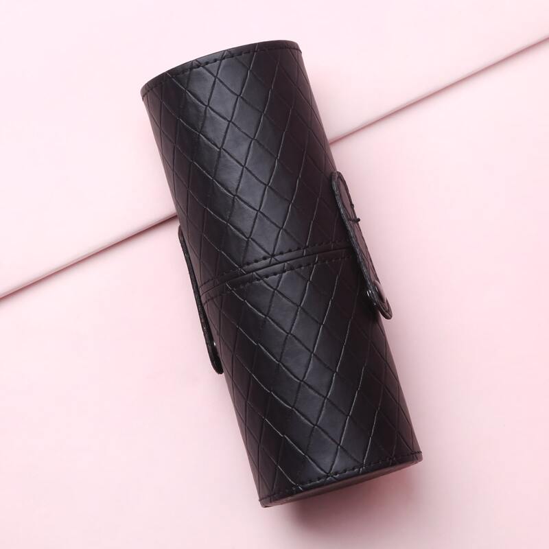 

Argyle Makeup Brush Storage Box, Black