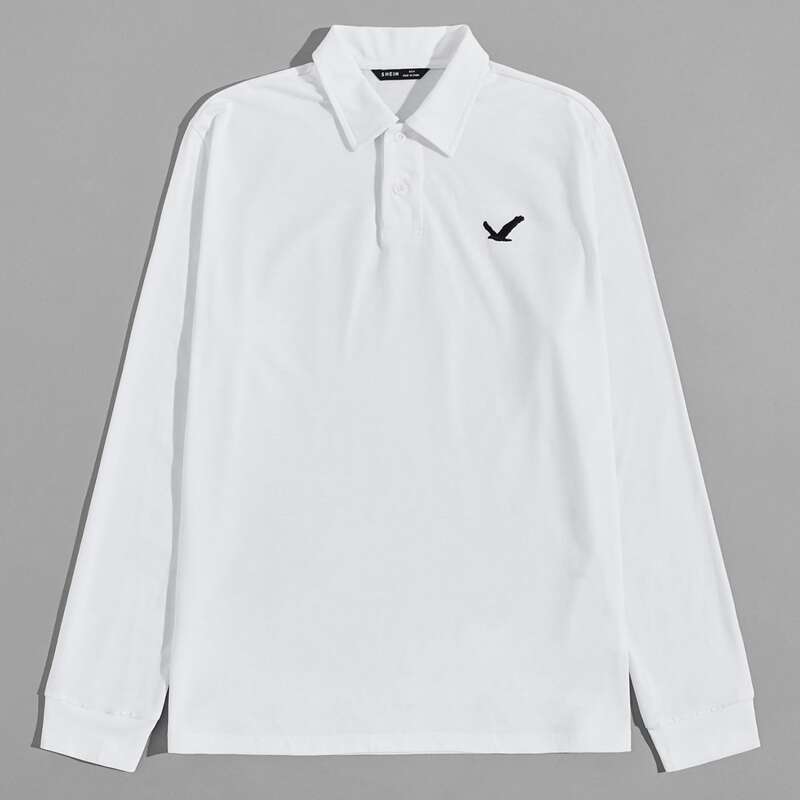 

Guys Eagle Graphic Polo Shirt, White