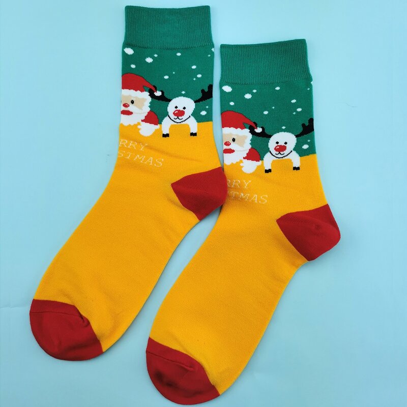 

Christmas Color Block Socks, Multicolor