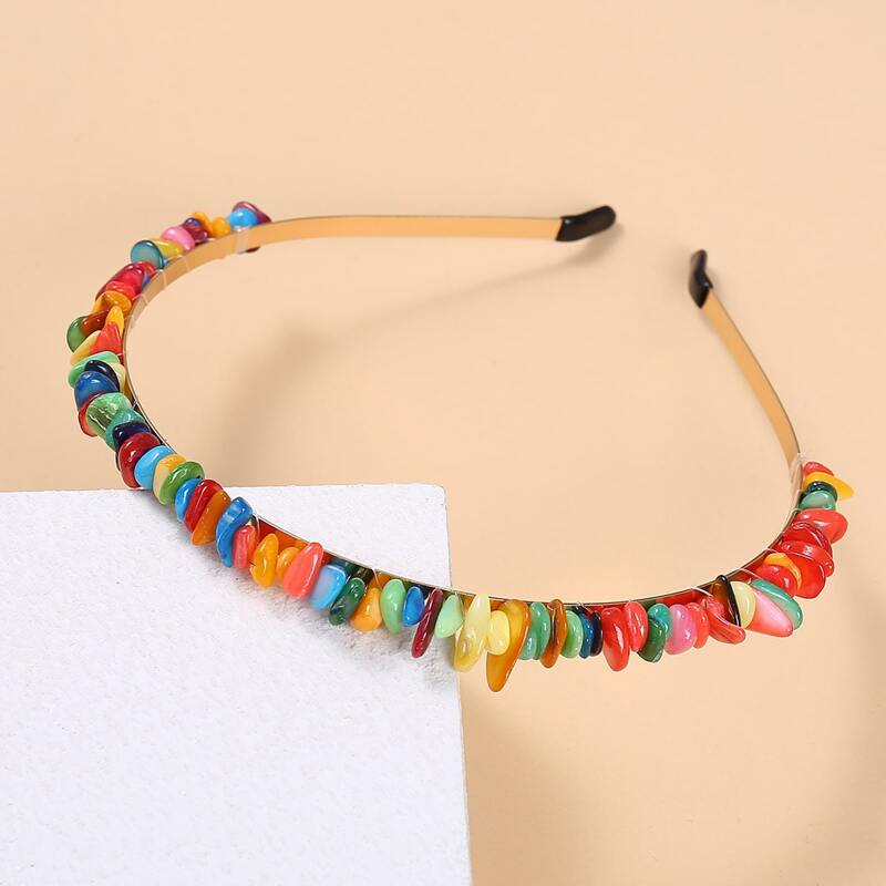 

Stone Decor Hair Hoop, Multicolor
