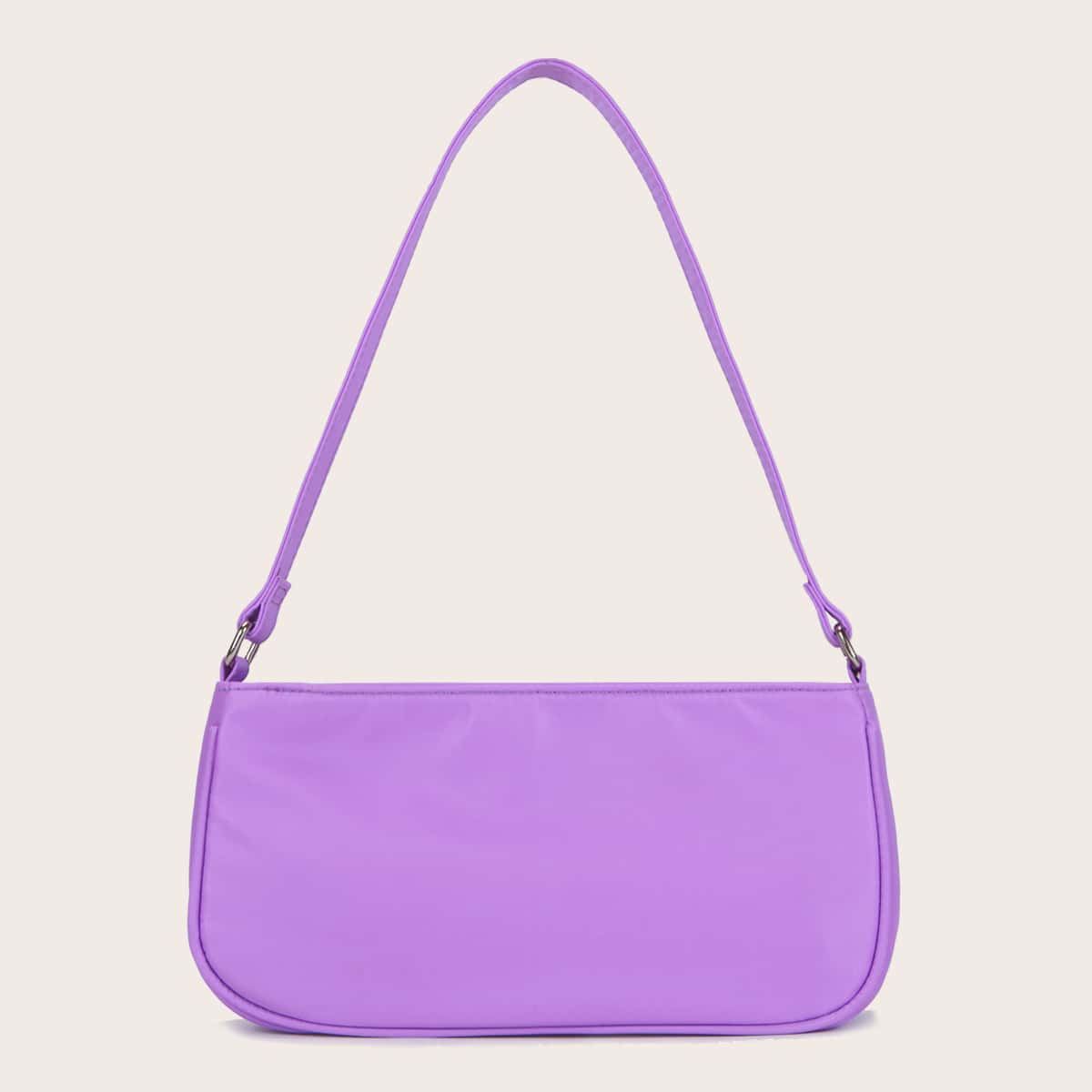 

Solid Baguette Bag, Purple