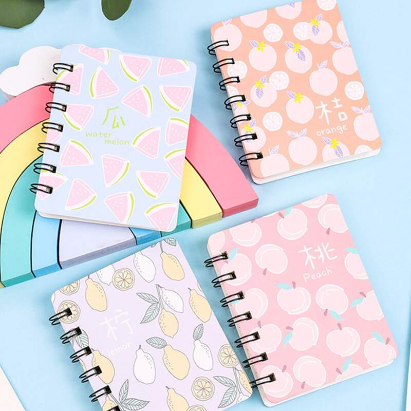 

1pc Random Fruit Cover Spiral Notebook, Multicolor