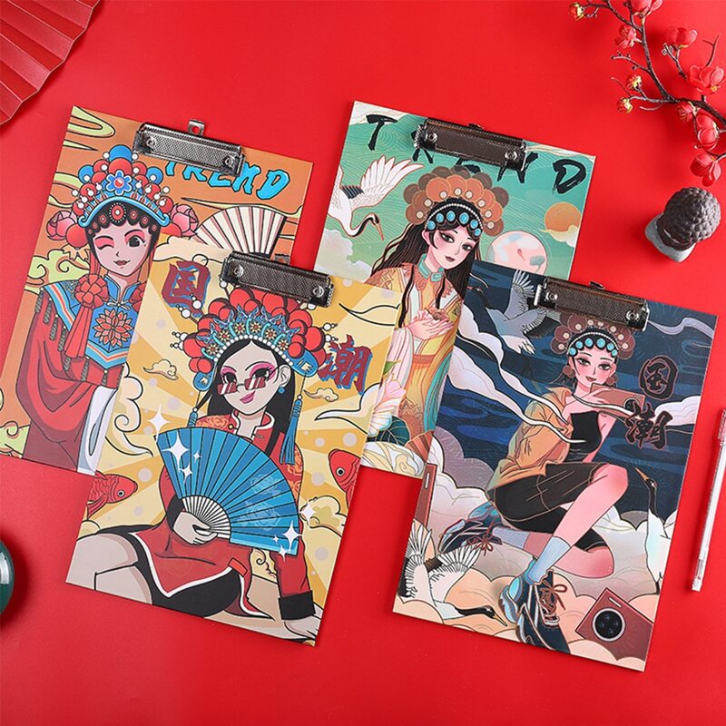 

1pc Random Chinese Peking Opera Character Clipboard, Multicolor