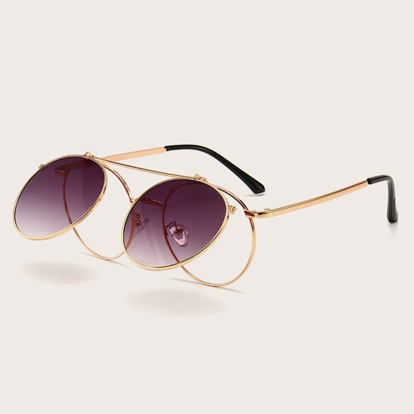 

Metal Frame Flip Up Sunglasses