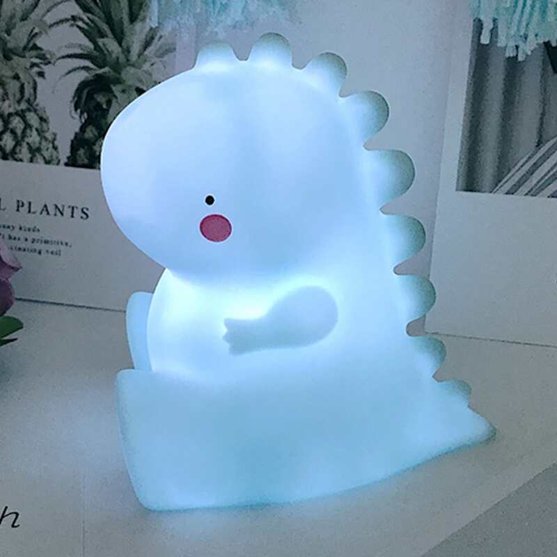 

Dinosaur Shaped Night Light, White